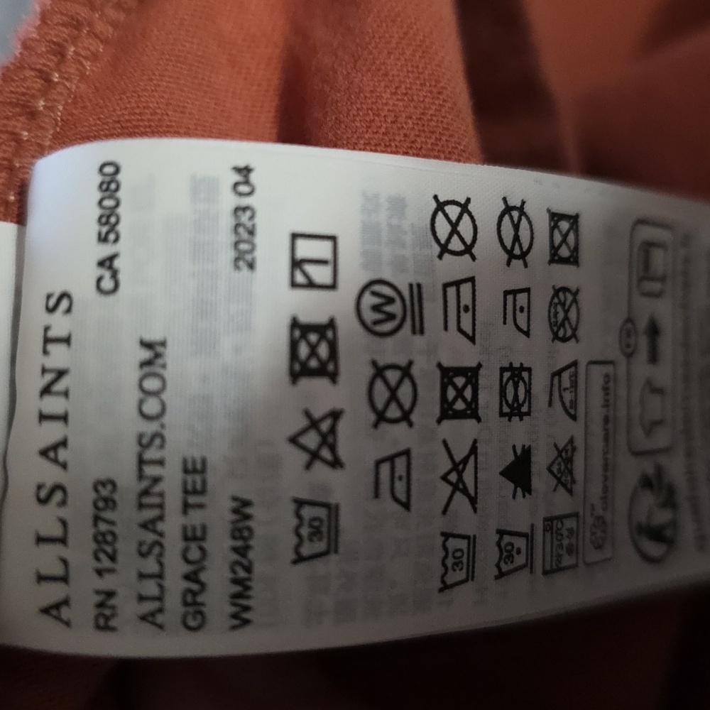 All Saints Short Sleeve Grace Short Sleeve T-shirt - Picture 7 of 7